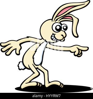 Coniglietto di pasqua. illustrazione vettoriale. Illustrazione Vettoriale