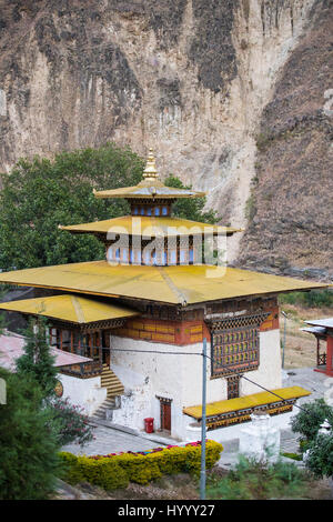 Tempio di Kora luogo di pellegrinaggio (Bhutan) Foto Stock