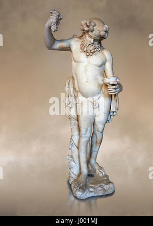 " Silenus ubriaco " - II sec. d.c. statua romana, marmo di Paros. inv MR 343 o MA 291, al museo del Louvre a Parigi Foto Stock