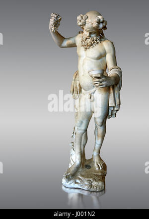 " Silenus ubriaco " - II sec. d.c. statua romana, marmo di Paros. inv MR 343 o MA 291, al museo del Louvre a Parigi Foto Stock