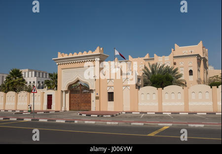 Ambasciata del Qatar a Dubai, Emirati Arabi Uniti. Foto Stock