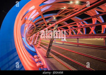 Hans Wilsdorf bridge, Ginevra Foto Stock