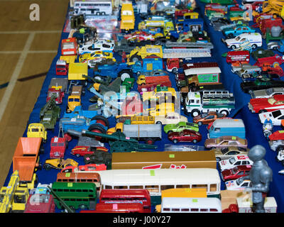 Brentwood,Essex, 8 aprile 2017. Modelli di Dicast presso un grande Toy Fair Credit: Ian Davidson/Alamy Live News Foto Stock