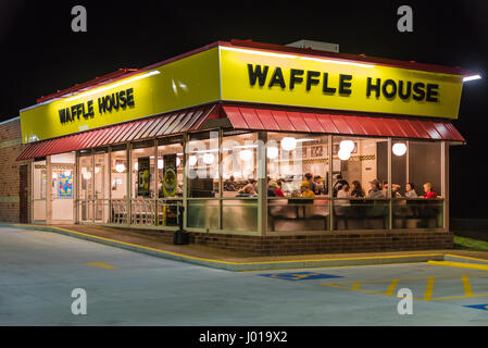 Waffle House restaurant di Jasper, Alabama. Foto Stock