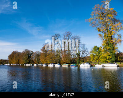 Il fiume Tamigi, Pangbourne on Thames, villaggio in Berkshire, Inghilterra Foto Stock