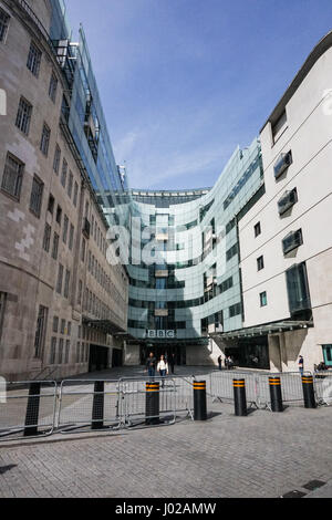 BBC Broadcasting House, Portland Place, Marylebone, London W1A 1AA Foto Stock