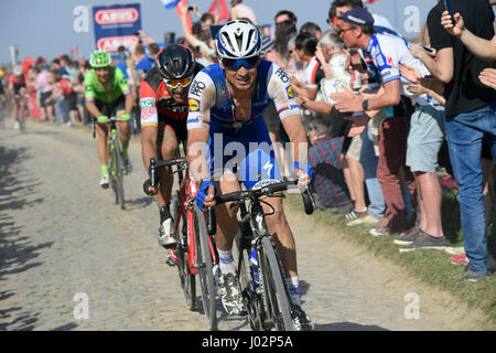 9 aprile 2017 115Parigi - Roubaix STYBAR Zdenek (CZE) Quickstep Piani Foto: Cronos/Yuzuru Sunada Foto Stock