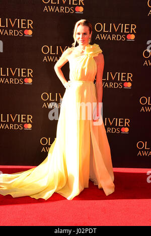 Londra, Regno Unito. Il 9 aprile 2017. Amanda Holden frequentando il OLIVIER AWARDS 2017 presso la Royal Albert Hall di Londra domenica 9 aprile 2017. Credito: Peter Phillips/Alamy Live News Foto Stock