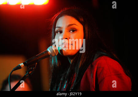 Jordin Sparks performing live presso il VH1 Rock scuole concerto presso la zecca sul dicembre 11, 2015 a Los Angeles, California. Foto Stock