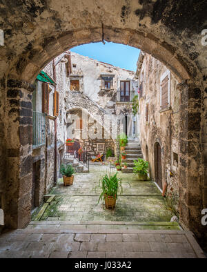 Santo Stefano di Sessanio Provincia de L'Aquila, Abruzzo (Italia) Foto Stock