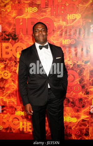 Sam Richardson assiste del HBO Emmy 2015 dopo essere partito al Pacific Design Center su settembre 20th, 2015 a Los Angeles, California. Foto Stock