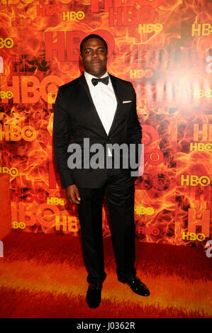 Sam Richardson assiste del HBO Emmy 2015 dopo essere partito al Pacific Design Center su settembre 20th, 2015 a Los Angeles, California. Foto Stock