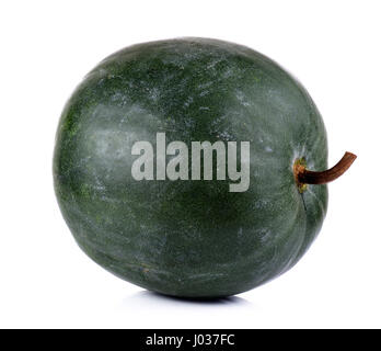 Melone invernale isolati su sfondo bianco. Foto Stock