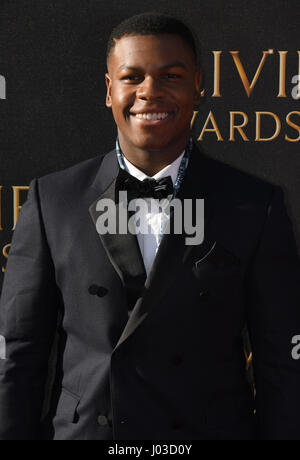 John Boyega frequentando il Olivier Awards 2017, tenutosi presso la Royal Albert Hall di Londra. Foto Stock