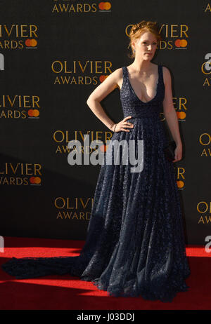 Clare Foster frequentando il Olivier Awards 2017, tenutosi presso la Royal Albert Hall di Londra. Foto Stock