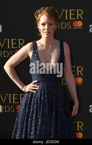 Clare Foster frequentando il Olivier Awards 2017, tenutosi presso la Royal Albert Hall di Londra. Foto Stock