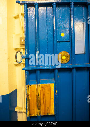 Lancaster Castle e ex carcere è situato nel centro di Lancaster County town e la città di Lancashire Inghilterra Foto Stock