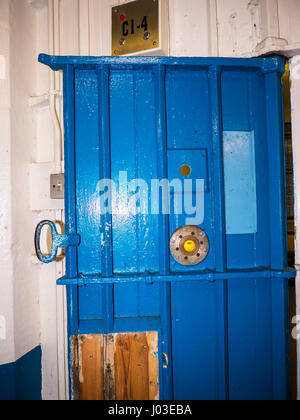 Lancaster Castle e ex carcere è situato nel centro di Lancaster County town e la città di Lancashire Inghilterra Foto Stock