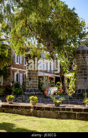 Veleria pilastri e Admiral's Inn, Nelson's Dockyard, English Harbour, Antigua Foto Stock