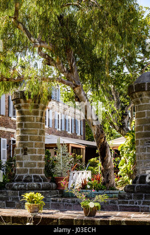 Veleria pilastri e Admiral's Inn, Nelson's Dockyard, English Harbour, Antigua Foto Stock