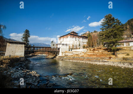 Ringpung Dzong in Paro, Bhutan Foto Stock