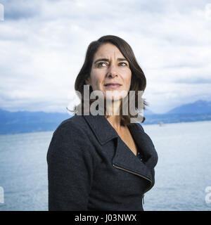 Ritratto di Esther Freud 05/09/2015 ©Philippe MATSAS/Opale Foto Stock