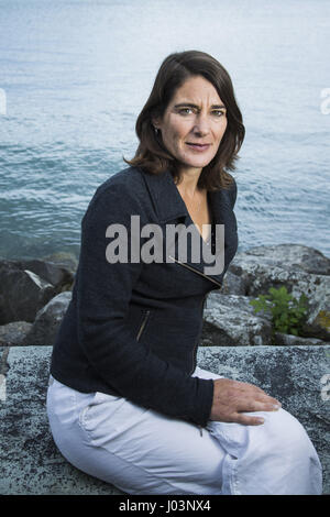 Ritratto di Esther Freud 05/09/2015 ©Philippe MATSAS/Opale Foto Stock