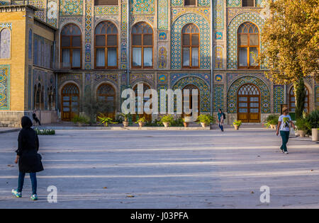 Golestan Palace (Palazzo dei fiori), ex royal Qajar complesso nella città di Teheran, capitale dell'Iran e Teheran Provincia Foto Stock