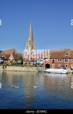 Il fiume il Tamigi a Abingdon Foto Stock