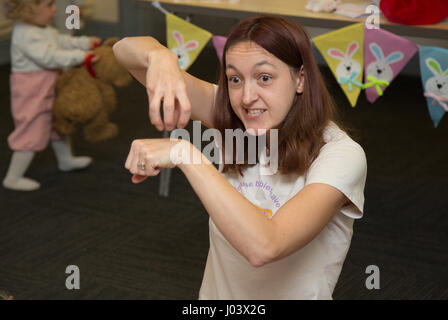 Baby & Toddler segno classe di lingua Foto Stock