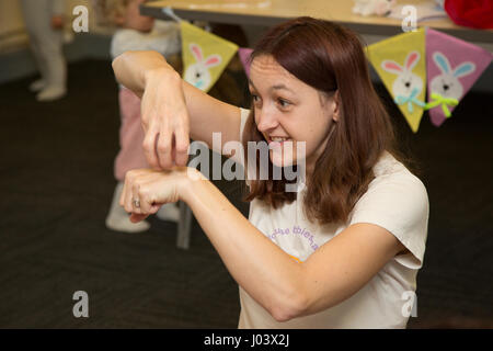 Baby & Toddler segno classe di lingua Foto Stock