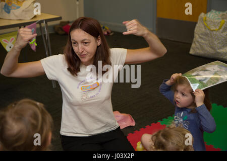 Baby & Toddler segno classe di lingua Foto Stock