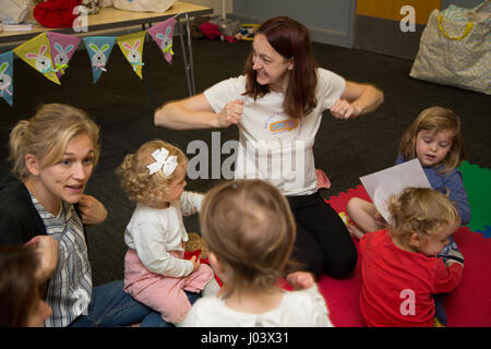 Baby & Toddler segno classe di lingua Foto Stock