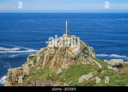 Seascape a Cabo Prior vicino a Ferrol, A Coruna e provincia, Galizia Foto Stock