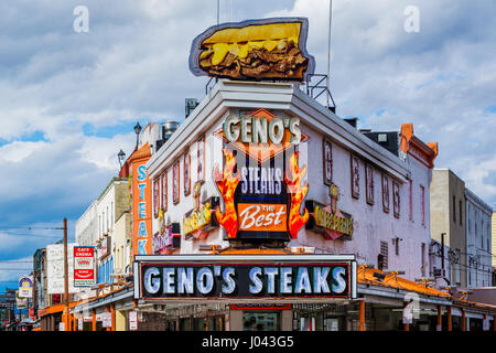 Geno di bistecche, in Philadelphia, Pennsylvania. Foto Stock