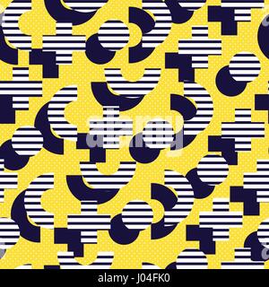 Seamless pattern in 90 80 style Illustrazione Vettoriale