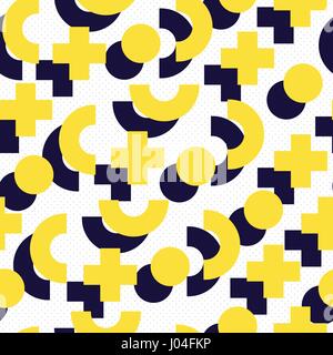 Seamless pattern in 90 80 style Illustrazione Vettoriale