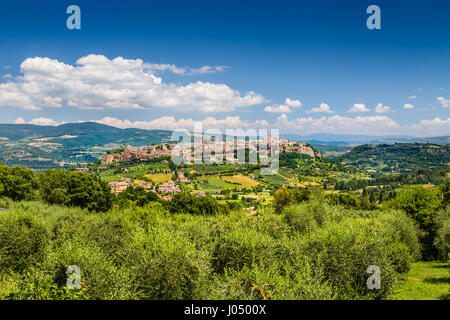 Bellissima vista del centro storico di Orvieto, Umbria, Italia Foto Stock