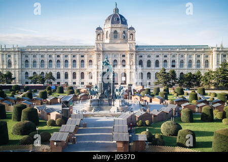 Museo di Storia Naturale di Maria-Theresien-Platz a Vienna Foto Stock