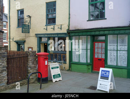 La città di Shropshire Ludlow, uno dei pretiest in Inghilterra, Regno Unito Foto Stock