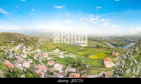 Albania - Shkodra (Shkodër) - Vista dal castello di Rozafa Foto Stock