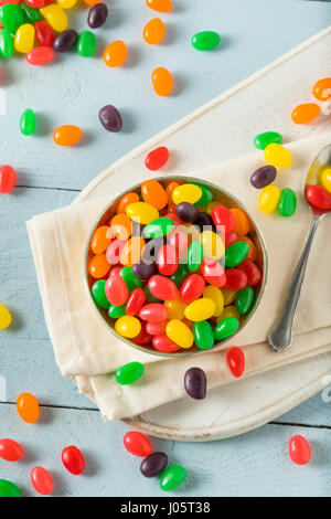 Dolce gommose jelly bean Candy in una ciotola Foto Stock