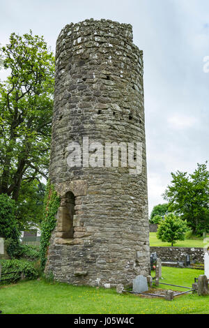 Armoy Round Tower, Armoy, County Antrim, Irlanda del Nord, Regno Unito Foto Stock