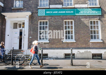 Brick Lane Jamme Masjid - un luogo di culto per i seguaci dell'Islam la fede. Foto Stock