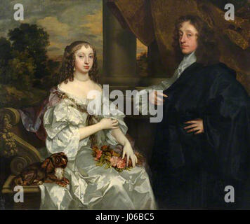 Sir Thomas Fanshawe di Jenkins (1628E280931705) e sua moglie Margaret (1635E280931674) Foto Stock