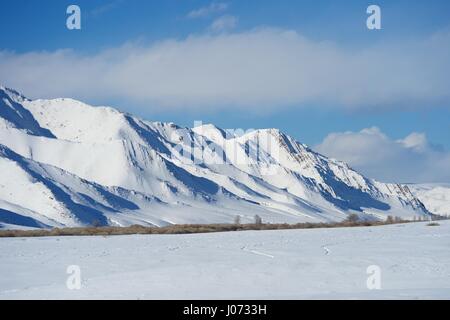 Il pittoresco paesaggio della Mongolia Foto Stock