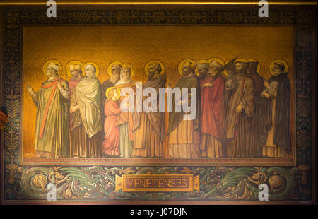 Processione des saints de Bretagne - diocèse de Vannes, cathédrale Saint Pierre, Rennes, Francia Foto Stock