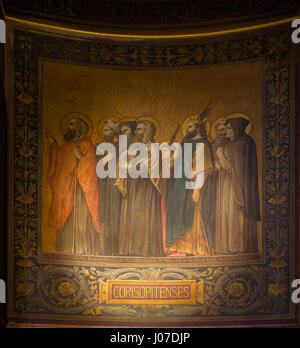 Processione des saints de Bretagne - diocèse de Cornouaille, cathédrale Saint Pierre, Rennes, Francia Foto Stock