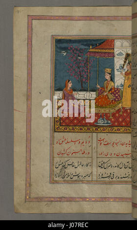 Nur al-Din 60Abd al-Rahman ibn Ahmad Jami - Zulaykha ha messo in guardia dal suo infermiere - Walters W64635A - Pagina completa Foto Stock