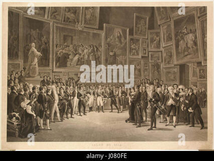 Jean-Pierre-Marie Jazet - Salão de 1824 Foto Stock